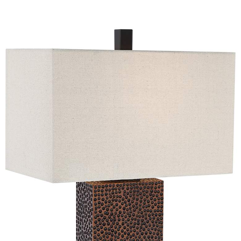 360 Lighting Caldwell 24 3/4" Hammered Bronze Table Lamps Set of 2