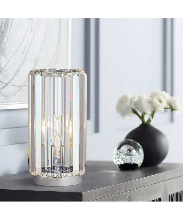 360 Lighting Caledan 10 1/2" High Crystal Accent Table Lamp