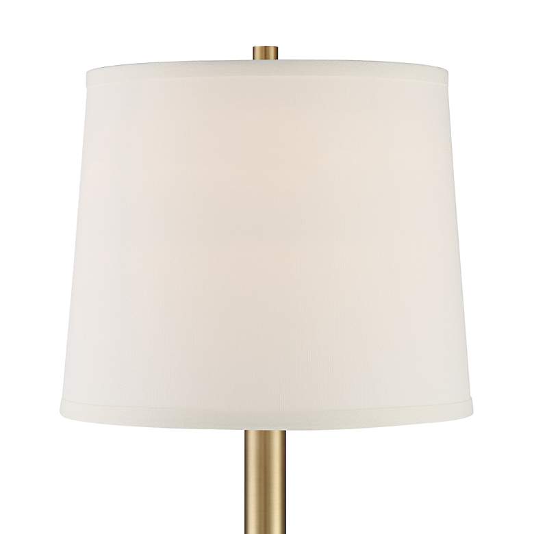 360 Lighting Camile 25" Brass Finish Metal USB Table Lamps Set of 2