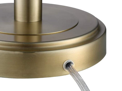360 Lighting Camile 25" Brass Finish Metal USB Table Lamps Set of 2
