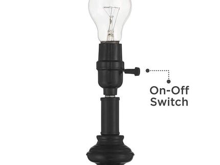 360 Lighting Carter Black and Cream 3-Piece Floor and Table Lamp Set