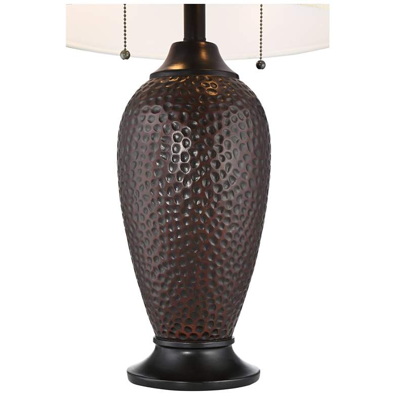360 Lighting Cody 26" Hammered Oiled Bronze Table Lamps Set of 2