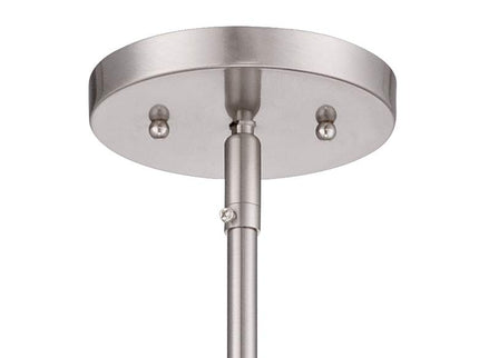 360 Lighting Cora 11" Wide Modern Nickel and Textured Glass Pendant