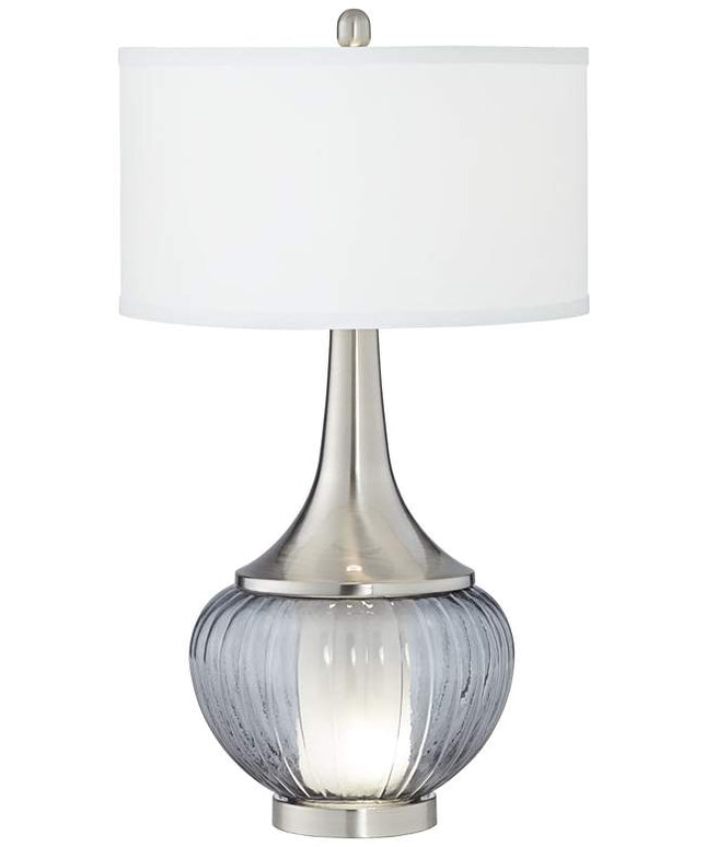 360 Lighting Courtney 28 1/2" Double Glass Night Light Table Lamp