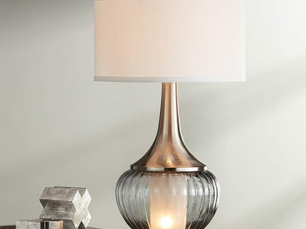 360 Lighting Courtney 28 1/2" Double Glass Night Light Table Lamp