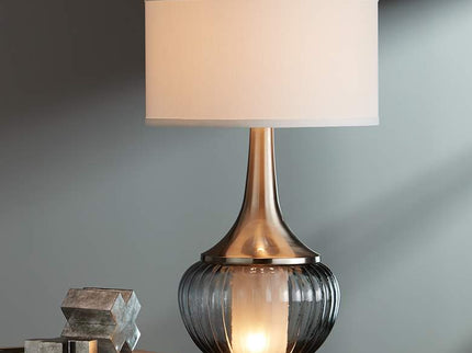 360 Lighting Courtney 28 1/2" Double Glass Night Light Table Lamp