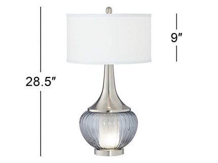 360 Lighting Courtney 28 1/2" Double Glass Night Light Table Lamp
