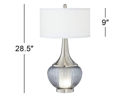 360 Lighting Courtney 28 1/2" Glass Night Light Table Lamps Set of 2