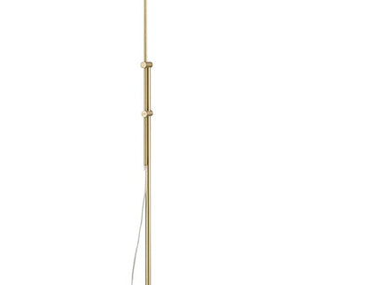 360 Lighting Culver Adjustable Height Aged Brass Pharmacy LED Floor Lamp