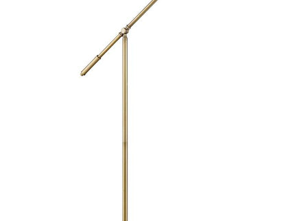 360 Lighting Dawson Antique Brass Adjustable Boom Arm Pharmacy Floor Lamp