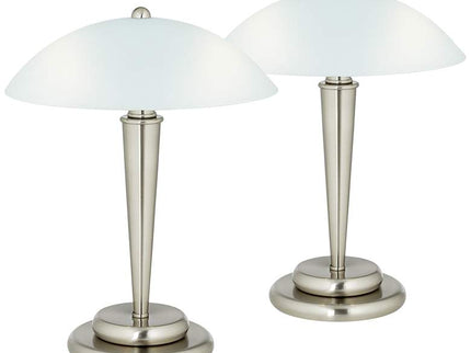 360 Lighting Deco Dome 17" High Touch On-Off Accent Lamps Set of 2