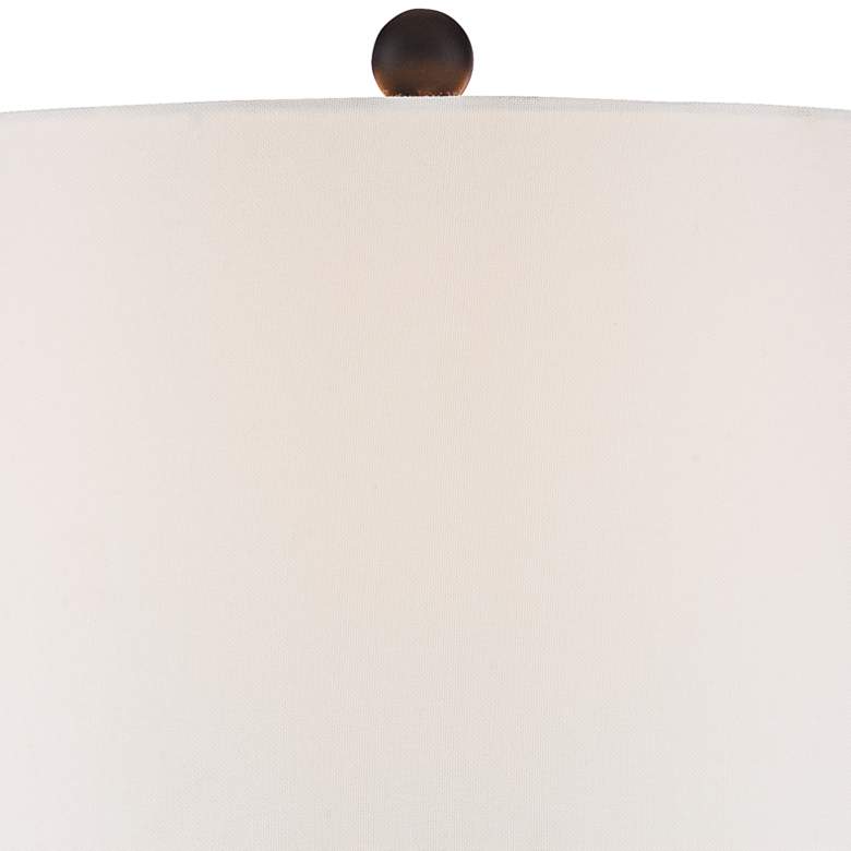 360 Lighting Dolbey 28" Black Bronze Column Table Lamps Set of 2