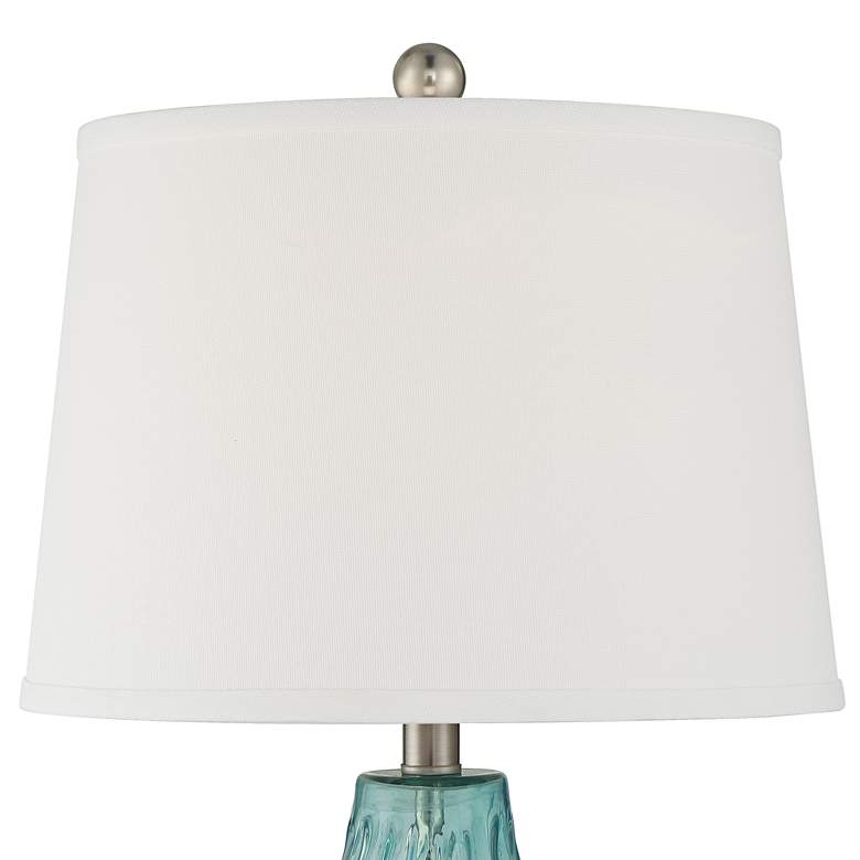 360 Lighting Dylan 27 1/2" Blue Glass Coastal Modern Lamps Set of 2