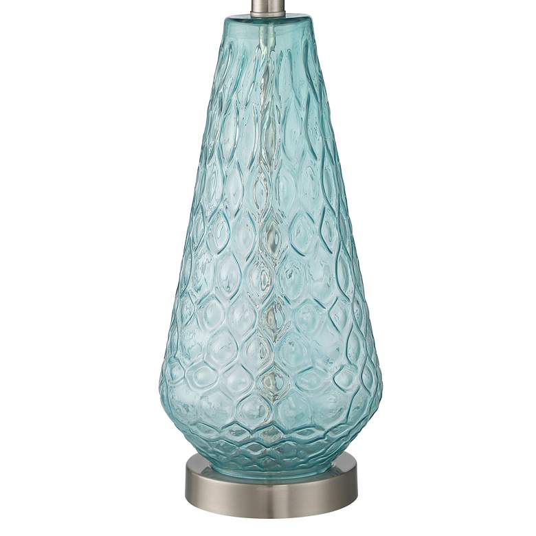 360 Lighting Dylan 27 1/2" Blue Glass Coastal Modern Lamps Set of 2