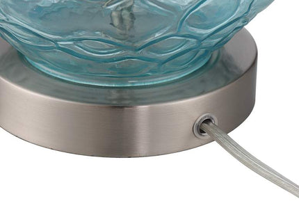 360 Lighting Dylan 27 1/2" Blue Glass Coastal Modern Lamps Set of 2