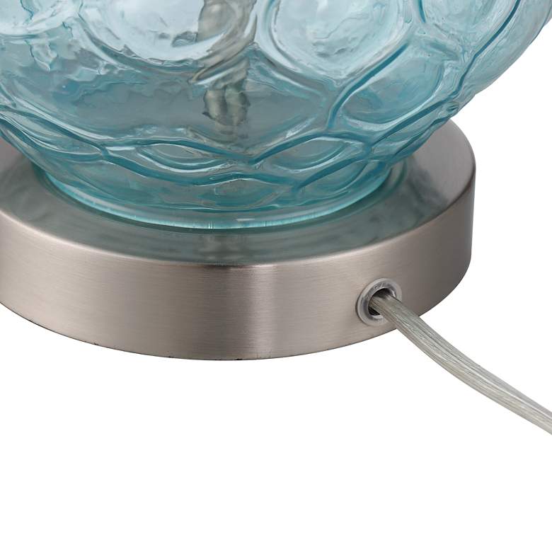360 Lighting Dylan 27 1/2" Blue Glass Coastal Modern Lamps Set of 2