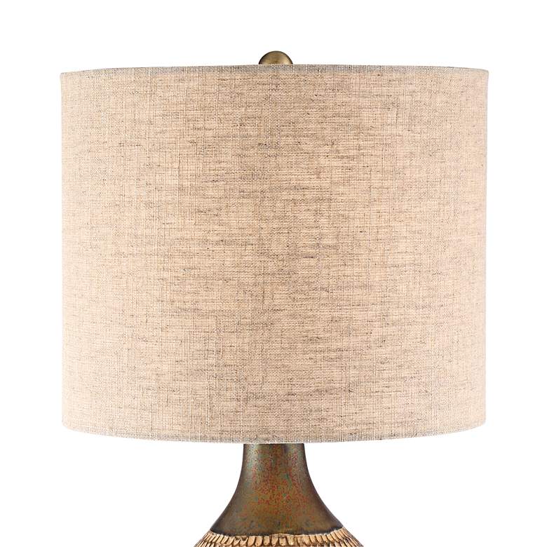 360 Lighting Emma 21" High Textured Ceramic Mid-Century Table Lamp
