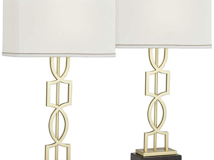 360 Lighting Evan 28 1/4" Gold Modern Luxe Table Lamps Set of 2