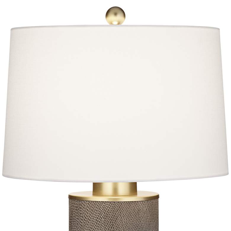 360 Lighting Gilson Gold Textured Gray Modern Ceramic Table Lamps Set of 2