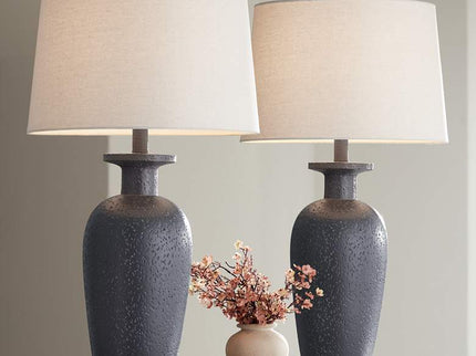 360 Lighting Glenwood 28" Charcoal Gray Table Lamps Set of 2