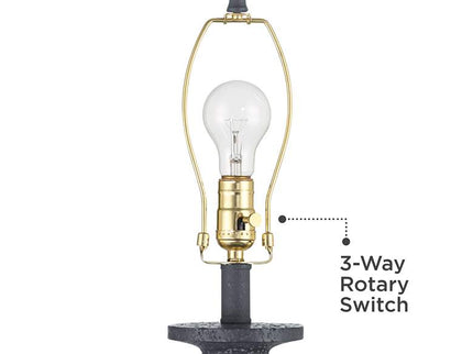 360 Lighting Glenwood 28" Charcoal Gray Table Lamps Set of 2