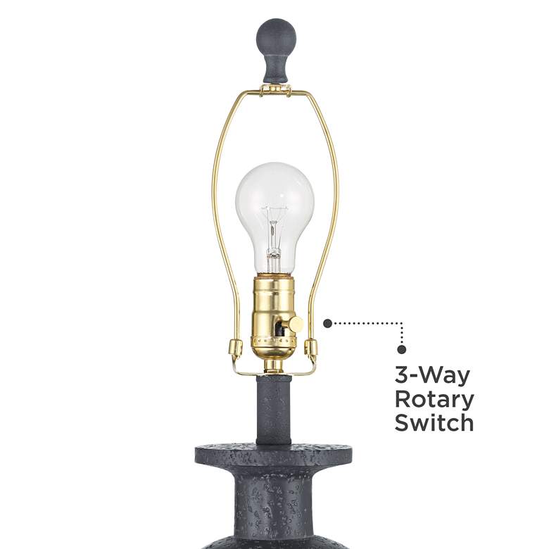 360 Lighting Glenwood 28" Charcoal Gray Table Lamps Set of 2