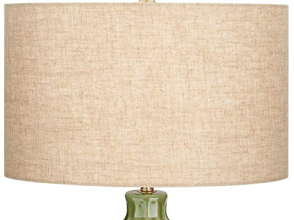 360 Lighting Gordy 20 1/2" Green Ceramic Accent Table Lamps Set of 2