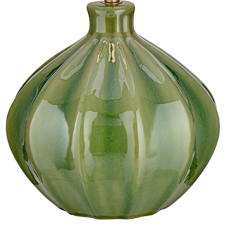 360 Lighting Gordy 20 1/2" Green Ceramic Accent Table Lamps Set of 2