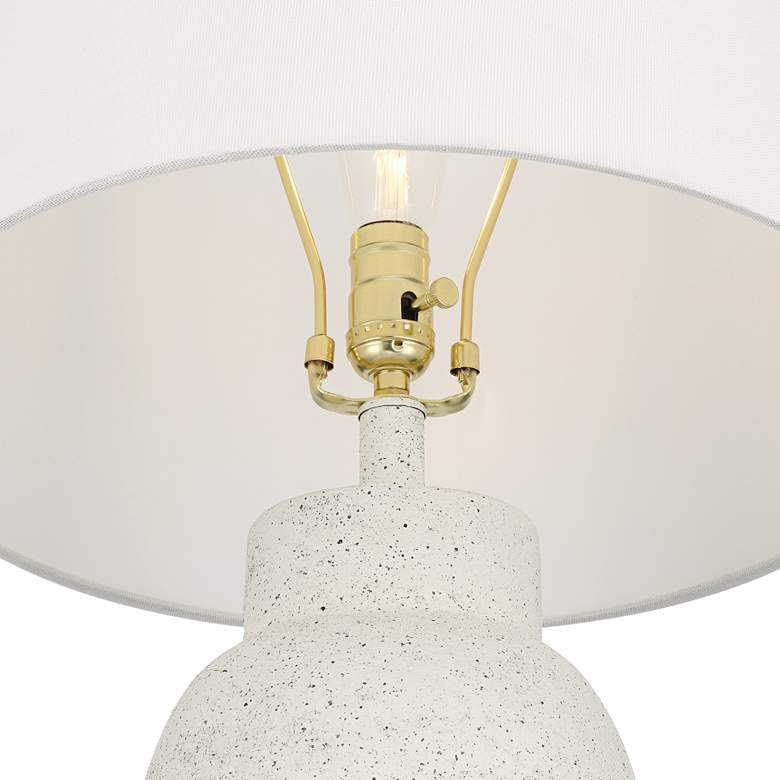 360 Lighting Jaime 27 1/2" Faux White Sandstone Table Lamps Set of 2