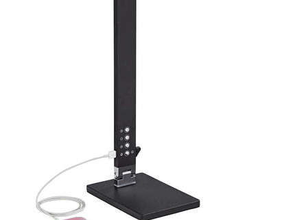 360 Lighting Jett 16 1/2" Black Modern LED Desk Lamp with USB Port