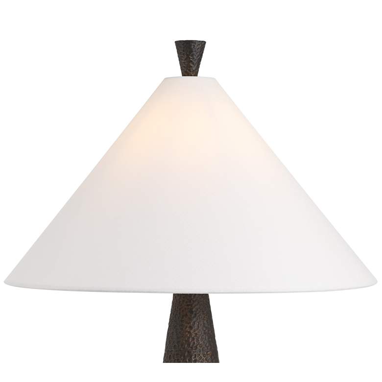 360 Lighting June 27" High Modern Black Cone Table Lamp