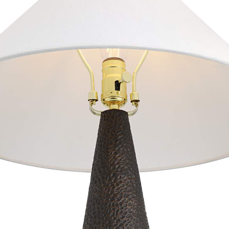 360 Lighting June 27" High Modern Black Cone Table Lamp