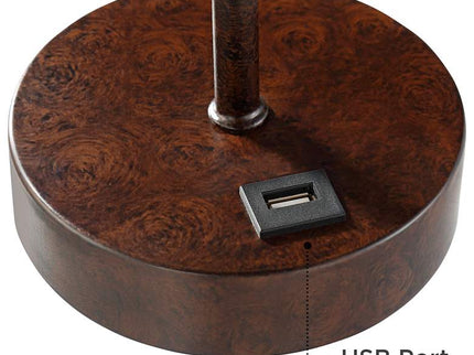 360 Lighting Justin 18 1/4" High Bronze USB Table Lamps Set of 2