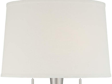 360 Lighting Karl 63 3/4" High Luxe Modern Brushed Nickel Floor Lamp