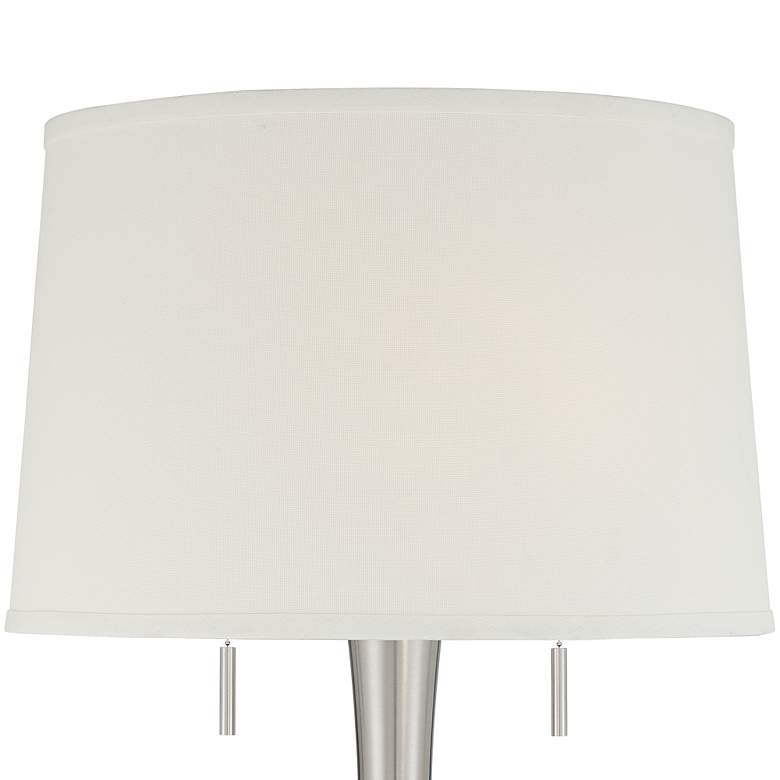 360 Lighting Karl 63 3/4" High Luxe Modern Brushed Nickel Floor Lamp
