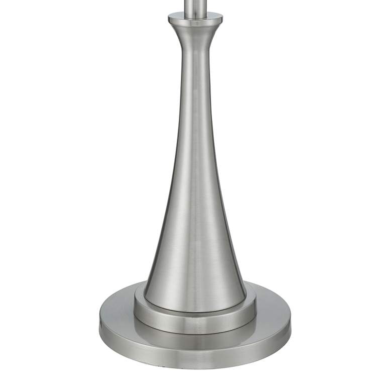 360 Lighting Karl 63 3/4" High Luxe Modern Brushed Nickel Floor Lamp