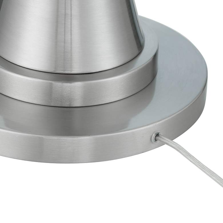 360 Lighting Karl 63 3/4" High Luxe Modern Brushed Nickel Floor Lamp