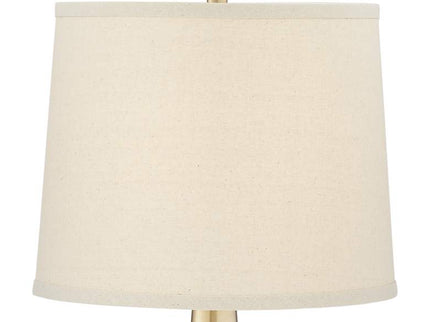 360 Lighting Karla 25" Brass Finish Modern USB Table Lamps Set of 2