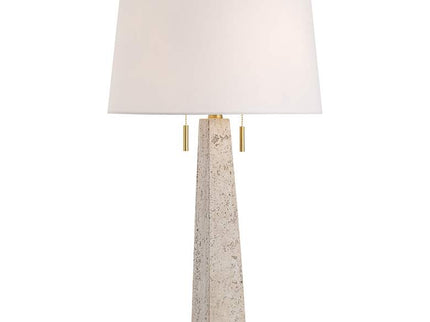 360 Lighting Lorena 29 1/4" Modern Brass and Sandstone Table Lamp