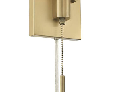 360 Lighting Luca 15 1/2" Brass Plug-In Swing Arm Wall Lamps Set of 2
