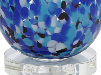 360 Lighting Marnie 27 3/4" Blue Art Glass Modern Table Lamp