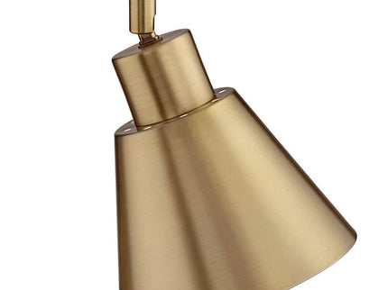 360 Lighting Marybel Antique Brass Plug-In Swing Arm Wall Lamps Set of 2