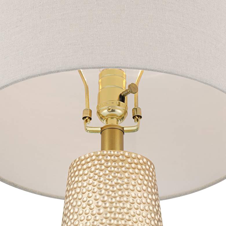 360 Lighting Mira 25 1/4" Textured Gold Modern Table Lamps Set of 2