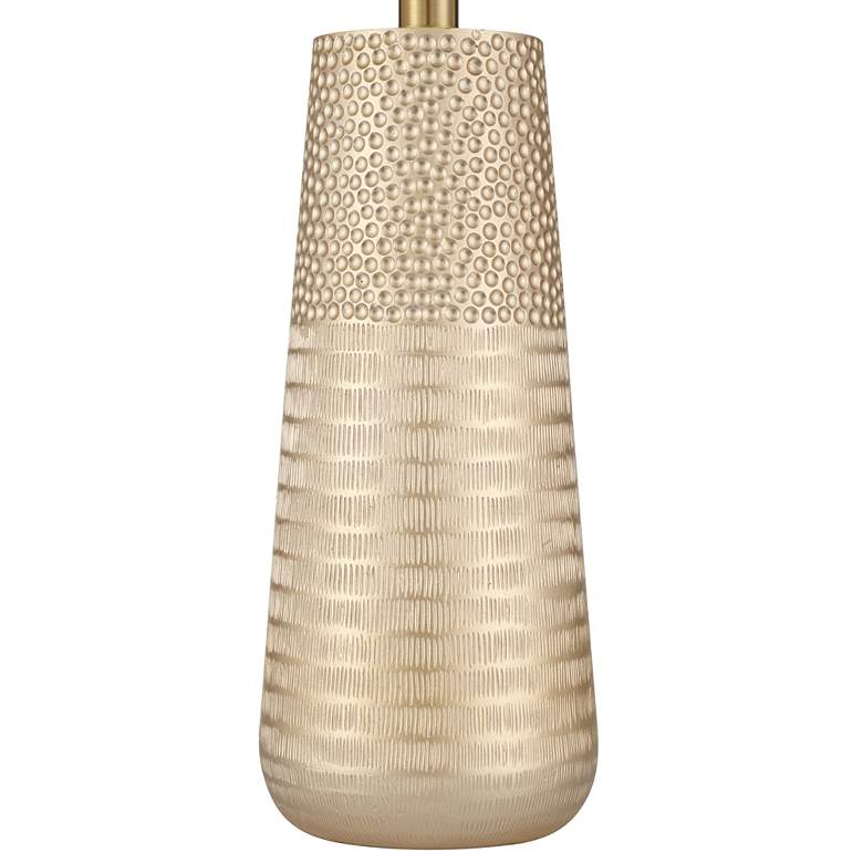 360 Lighting Mira 25 1/4" Textured Gold Modern Table Lamps Set of 2