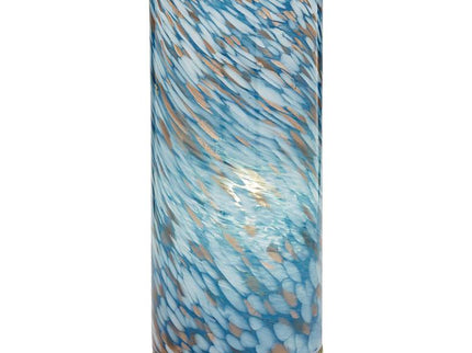 360 Lighting Nikki 13 1/2" High Coastal Modern Blue Glass Accent Lamp