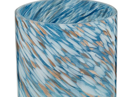 360 Lighting Nikki 13 1/2" High Coastal Modern Blue Glass Accent Lamp