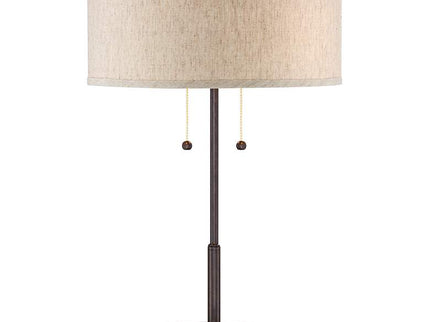 360 Lighting Nikola 23 1/2" Bronze Outlet and USB Ports Table Lamp