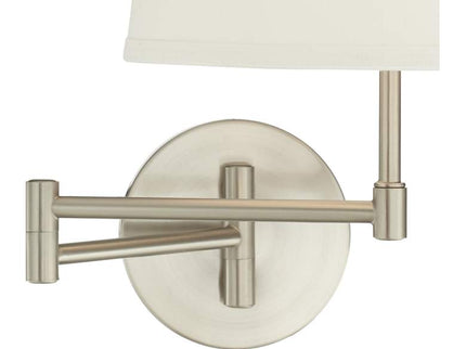 360 Lighting Oray Brushed Nickel Swing Arm Plug-In Wall Lamps Set of 2