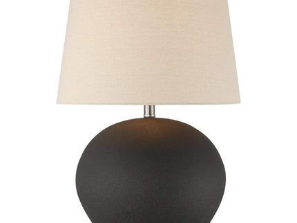 360 Lighting Paulo 24 1/2" High Matte Black Ceramic Pot Table Lamp