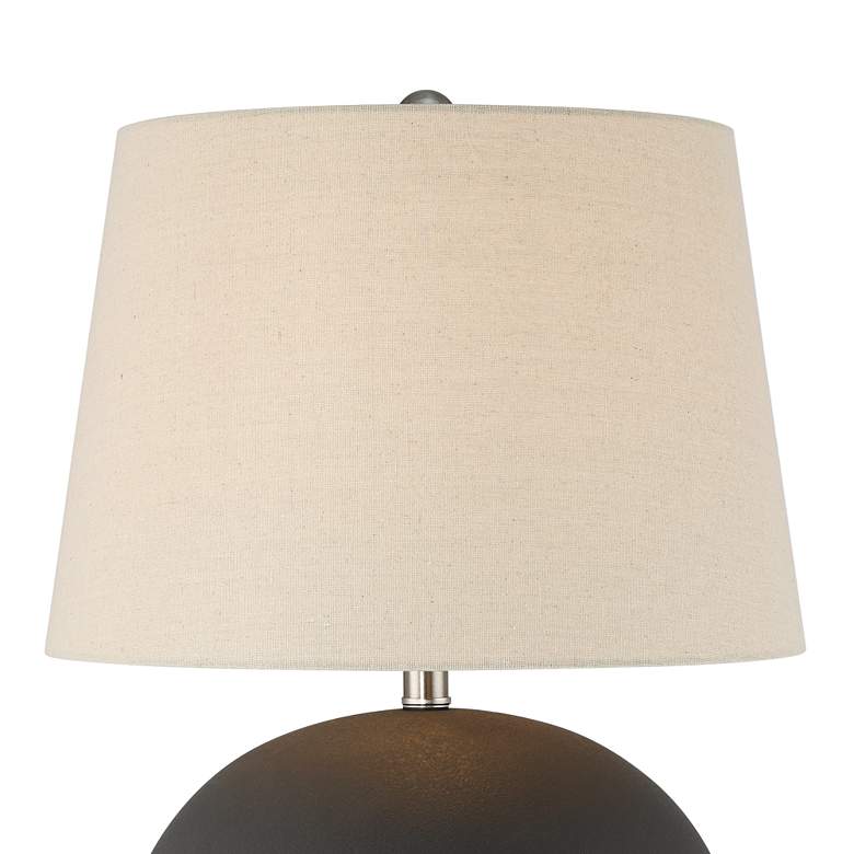 360 Lighting Paulo 24 1/2" High Matte Black Ceramic Pot Table Lamp